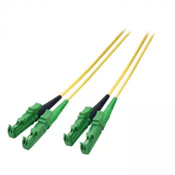 EFB R&M duplex patchkabel E2000/APC til E2000/APC OS2 singlemode 3m LSZH 3mm gul G657A1 kvalitetsklasse C
