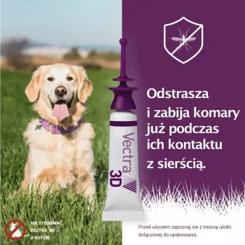 Ceva Vectra 3D spot-on-opløsning til hunde 10-25 kg, 3 pipetter