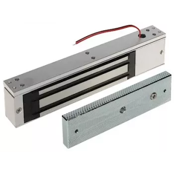 INNE ZE-320 elektromagnetisk lås, 300 kg holdekraft, 12/24V DC, fail-safe, overflademontage