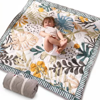 Momcozy Green Forest legemåtte til gulvet