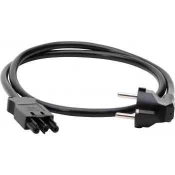 KOPP ELEKTROTECHNIK beskyttelses-kontakt-forlængerkabel, 1,5 mm², GST18i3-kompatibel, 1 m, sort
