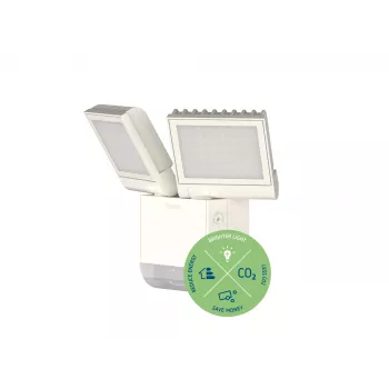 THEBEN theLeda S17-100 WH LED-spotlight med bevægelsessensor til vægmontering 17W