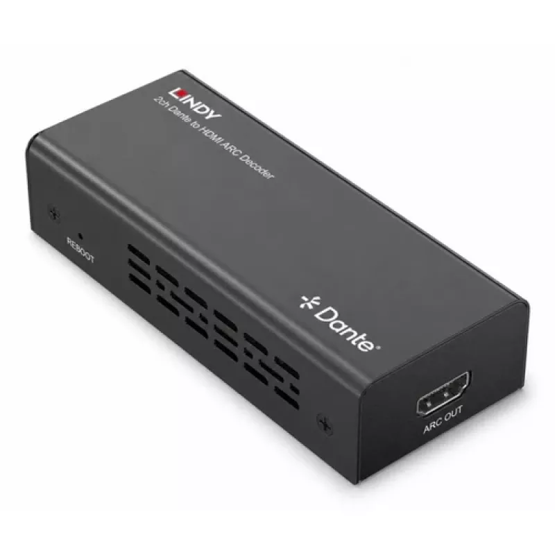 Lindy 2ch Dante til HDMI ARC-dekoder