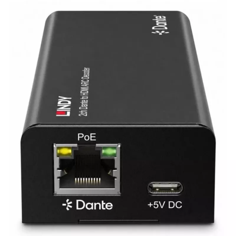 Lindy 2ch Dante til HDMI ARC-dekoder