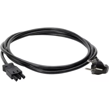 Kopp GST18i3 Schuko vinklet strømkabel 3m 3G1,5mm² H05VV-F sort