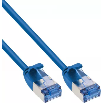 InLine® Slim patchkabel U/FTP PiMf Cat.6A blå 1,5 m