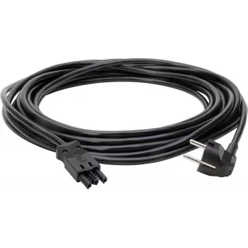 Kopp 10 m forlængerkabel med Schuko-stik og GST18i3-kobling, 1,5 mm², sort