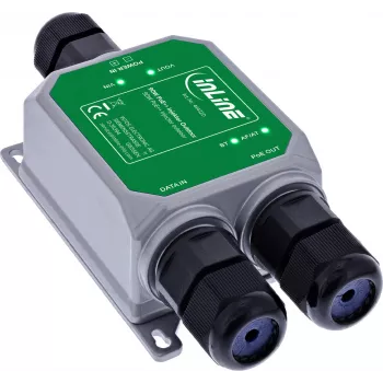 InLine® PoE++ udendørs injector, 10Gb/s, 90W, IP67