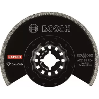 Bosch 2608902057 diamant-multifunktionssegmentsavklinge ACZ 85 RD4, 85 mm, Starlock, til fjernelse af fuge- og mørtel