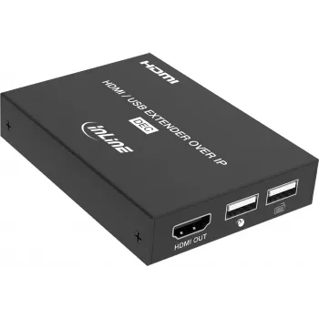 InLine® KVM-extender over IP, HDMI Full HD, 150m, modtager (RX)