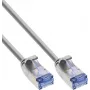 InLine® slankt patchkabel U/FTP PiMf Cat.6A grå 3 m