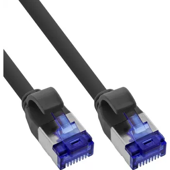 150 stk. B-pak InLine® slankt Cat.6A S/FTP LSZH patchkabel sort 0,50 m