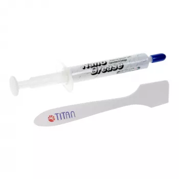 Titan Nano Grease varmeledende pasta 3g, 4,5 W/mK, ikke-ledende, sprøjteapplikator, TTG-G30030
