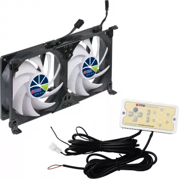Titan TTC-SC22(A)/V2+ dobbelt køleskabsventilator 92x25 mm IP55 til camping