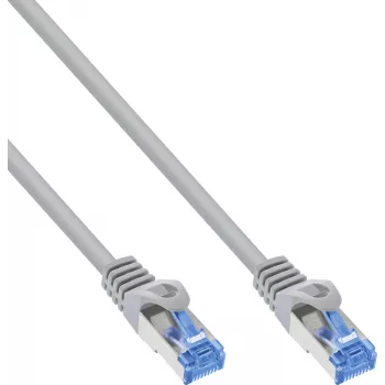 INLINE B-72614 Cat.6A S/FTP LSZH patchkabel, CCA, grå, 1,5 m, 70-pak
