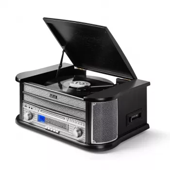 AKAI ATT-350CC pladespiller med CD, kassette, USB-optagelse og AM/FM-radio