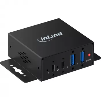 InLine USB 3.2 industri-hub, 4-port, 2x USB-A, 2x USB-C (35396H)