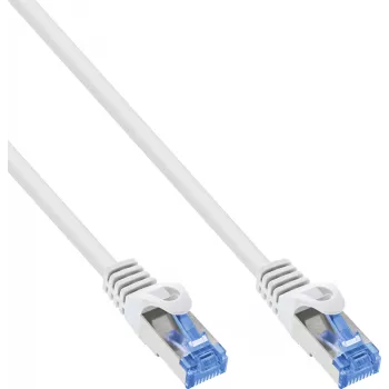 INLINE B-72601W 80-pak Cat.6A S/FTP LSZH patchkabel, CCA, hvid, 1 m