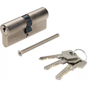 PSG 63.63535.MN Euro-profil dobbeltcylinderlås 35/35 satin nikkel