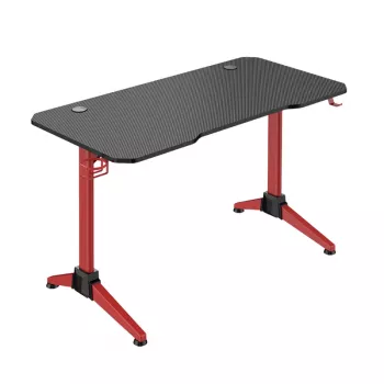LogiLink gaming-skrivebord 120x60 cm RGB rød ramme