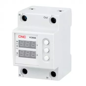 CNC EL240326 spændings- og strømovervågningsrelæ, 63A, 230V AC, DIN-skinne