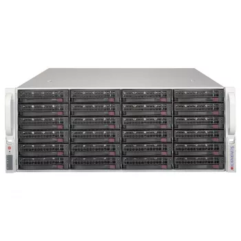 Supermicro SuperChassis CSE-846BE1C-R609JBOD 4U 24-Bay Hot-Swap SAS3/SATA3 JBOD Storage Enclosure with Redundant 600W Platinum Power Supplies