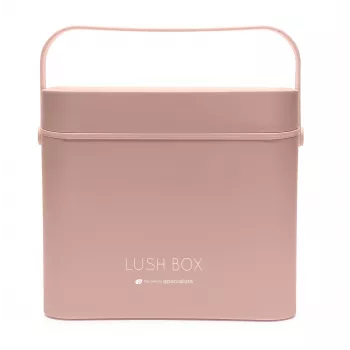 Rio CSBL-EU/1,1 kosmetikkuffert Large Lush Box – aluminium beauty-boks med klaprum og låsbare lukninger, sort
