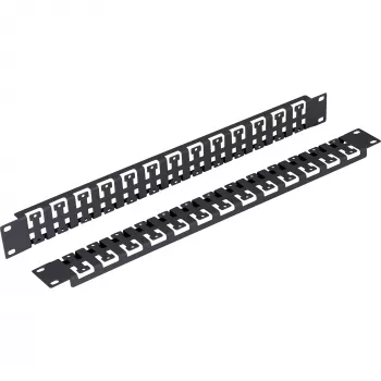 TRITON RAB-VP-X59-A1 19 inch 1U kabelstyringspanel, sort