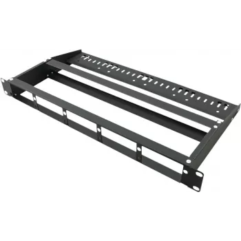 VALUE MPO-panel til 3 moduler - blindpanel til fiberkassette - rackmontering - sort - 1U (19 inch)