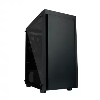 Zalman T3 PLUS mATX mini-tower PC-kabinet, sort, akrylvindue, 2 blæsere