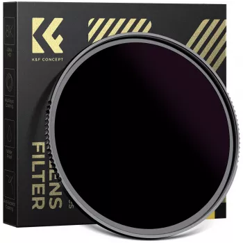 KF Concept ND100000 solfilter 62mm, 16.6 blændetrin, OD 5.0, AGC optisk glas, nanobeklædning, aluminiumsramme