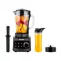TESLA CrunchX Power NF650 Blender 1500 W Glasbeholder 1,5 L med 600 ml flaske sort/sølv