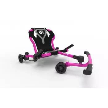 EzyRoller Drifter X Foot-Powered Drifting Go-Kart, 4-12 Years, Pink