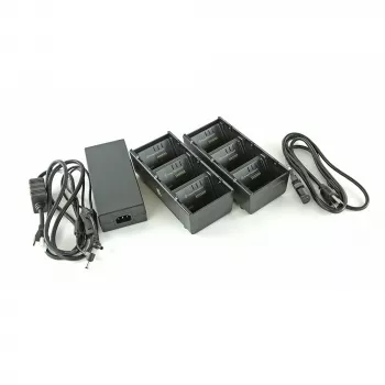 Zebra 3-slot batterilader med Y-kabel - batterilader - udgange: 3 - USA (pakke med 2)