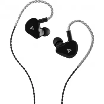 Sharkoon Stealthbite IEM in-ear gaming-headset med aftagelig bøjlemikrofon, USB-C/USB-A/3,5 mm, sort