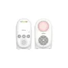 Chillax CB210 DECT digital-audio babyalarm med talefunktion, temperatursensor og natlampe, hvid