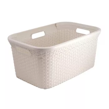 CURVER vasketøjskurv Style 45L 59,2x38x27cm creme
