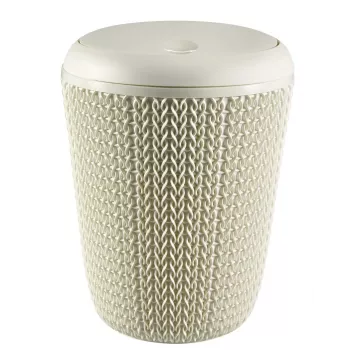 CURVER Knit 7L rund badeværelsesaffaldsspand i hvid
