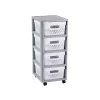 CURVER Infinity rulleskab med 4 rum 11L 30x36x69cm grå/hvid