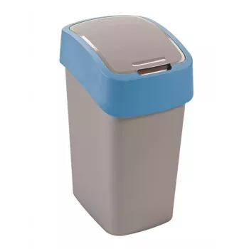 CURVER Flip Bin 9L sølv/blå skraldespand