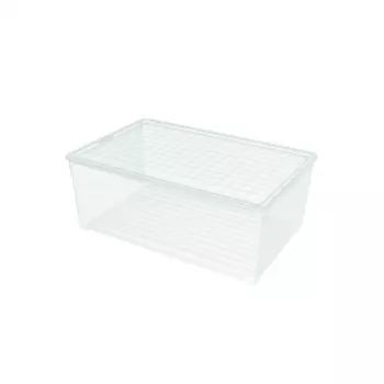 CURVER boks med låg tekstilboks 45L 59,6x39,4x23cm transparent
