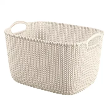 CURVER kurv Knit L rektangulær 19L 40x30x23cm hvid