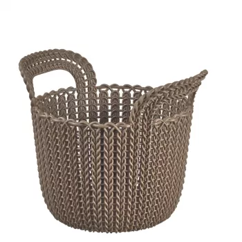 CURVER kurv Knit XS rund 3L 23x19x19 cm brun