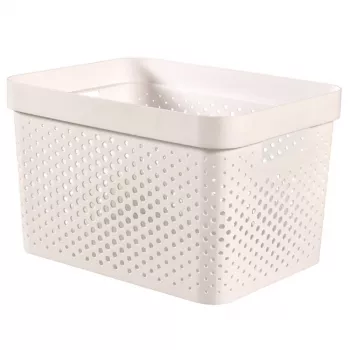 Curver boks Infinity Recycled 17L 36x27x22cm hvid
