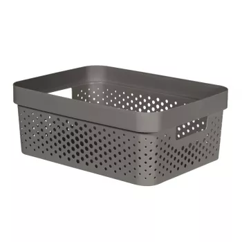 CURVER Infinity Recycled boks 11L 36x27x14cm mørkegrå