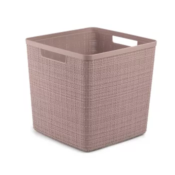 CURVER kurv Jute firkantet 17L 28x28x27cm rosa