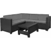 KETER Provence Garden Furniture Set with Table Grey