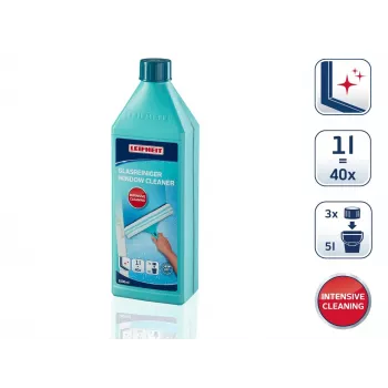 LEIFHEIT glas- og vinduesrenser koncentrat 1L – stribefri formel, giver 100L