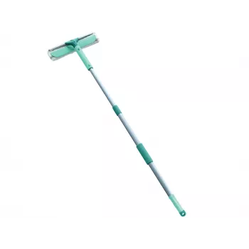 LEIFHEIT Classic vinduesaftrækker med teleskopstang 100-155 cm, 33 cm aftrækker, stribefri, grøn/hvid