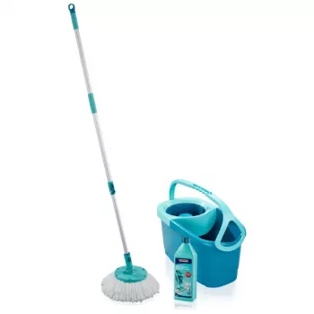 LEIFHEIT gulvrengøringssæt rotations-disc-mop Ergo med Power Cleaner 1L